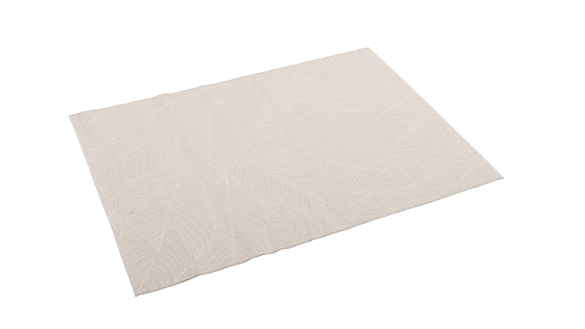 KETTLER Outdoorteppich "Leaf" 160x230 cm, beige grau, recyceltes Polyester