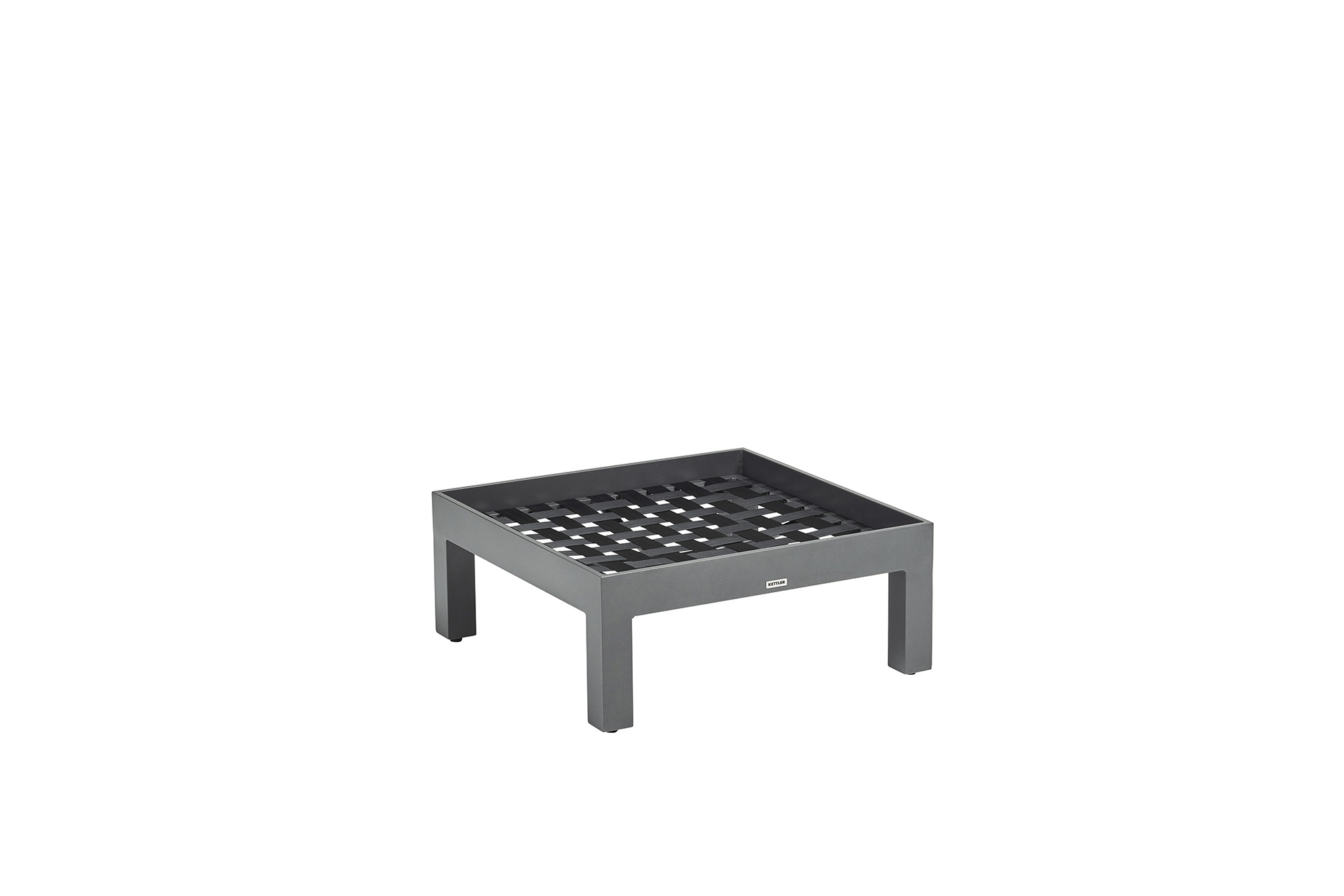 Kettler Comfort Hocker Aluminium/Agora Anthrazit Matt/Graphite