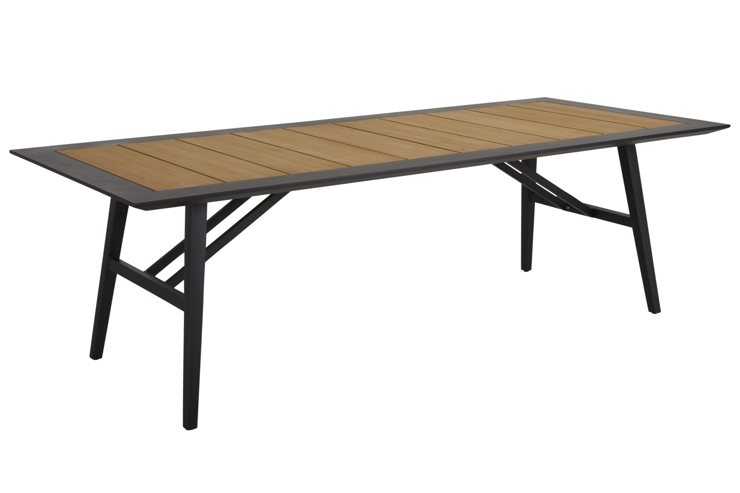 Brafab Chios Tisch black/teak L240x100 H73 cm