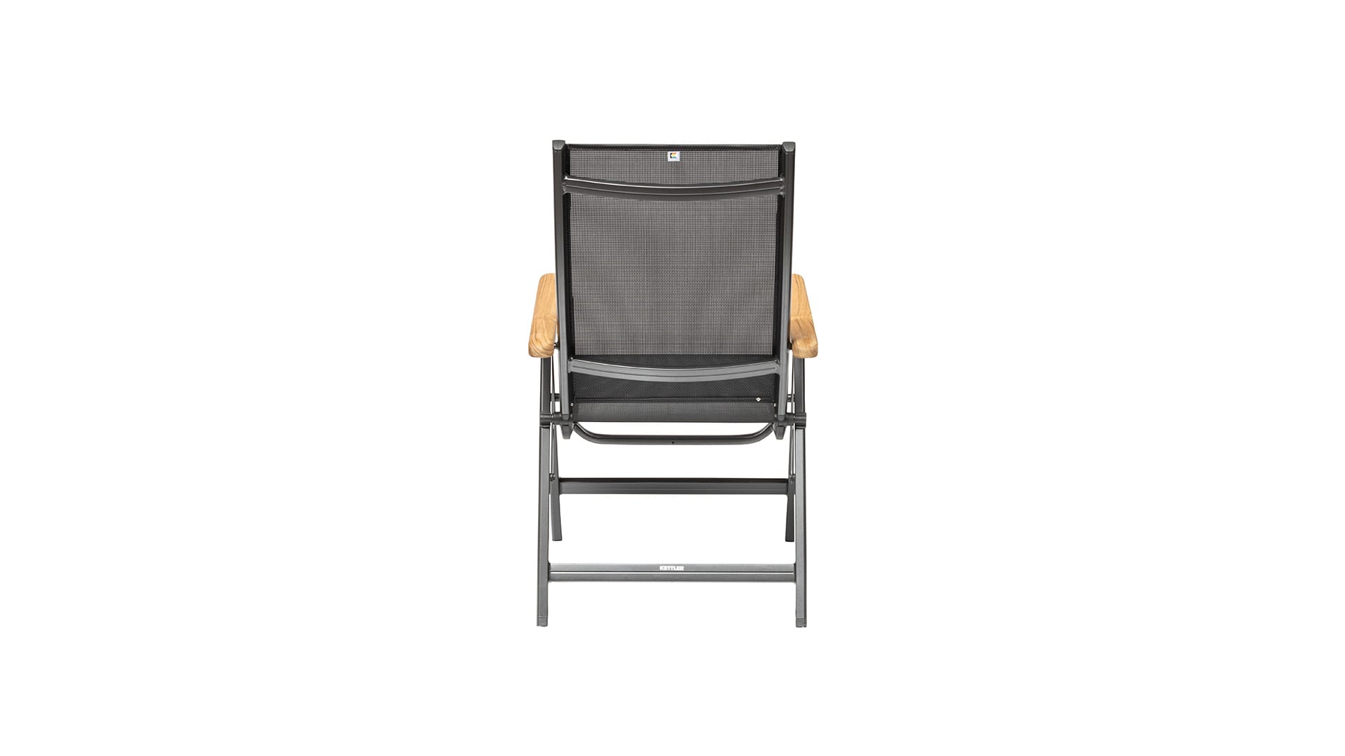 Kettler GRANADA Multipositionssessel, anthrazit/anthrazit, Aluminium/Outdoorgewebe/Teakholz