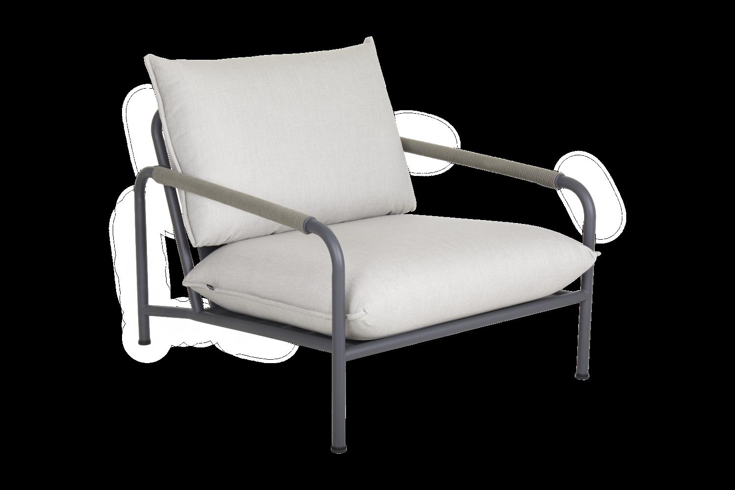 Brafab Lerberget Loungesessel Anthracite mit Kissen