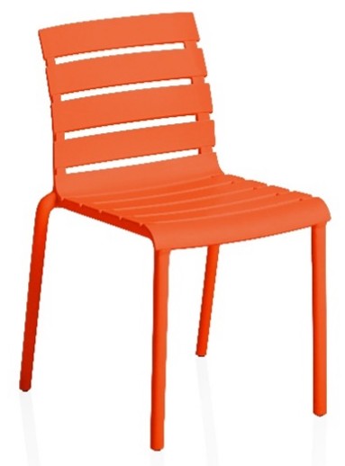 KETTLER Stapelstuhl PONZA Kunststoff orange