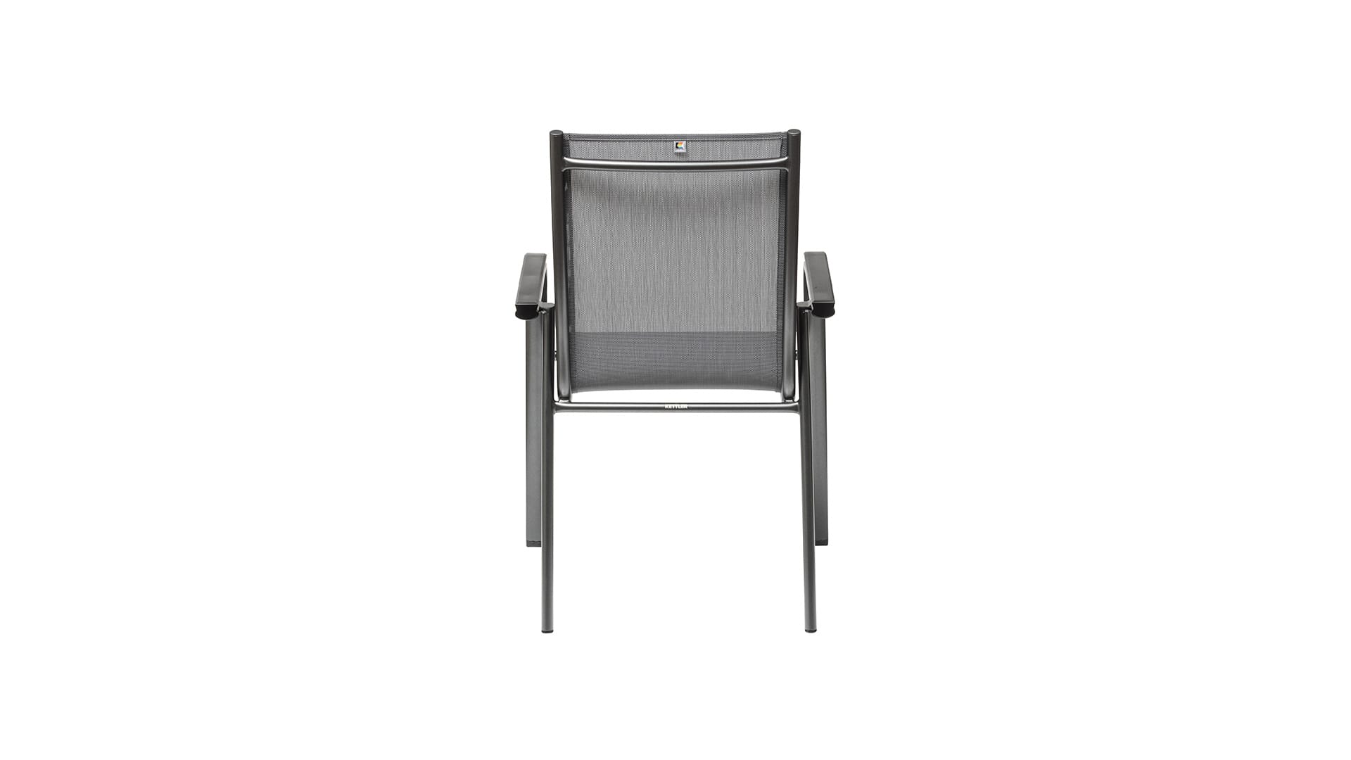 Kettler CIRRUS Stapelsessel, anthrazit/anthrazit-grau, Aluminium/Outdoorgewebe
