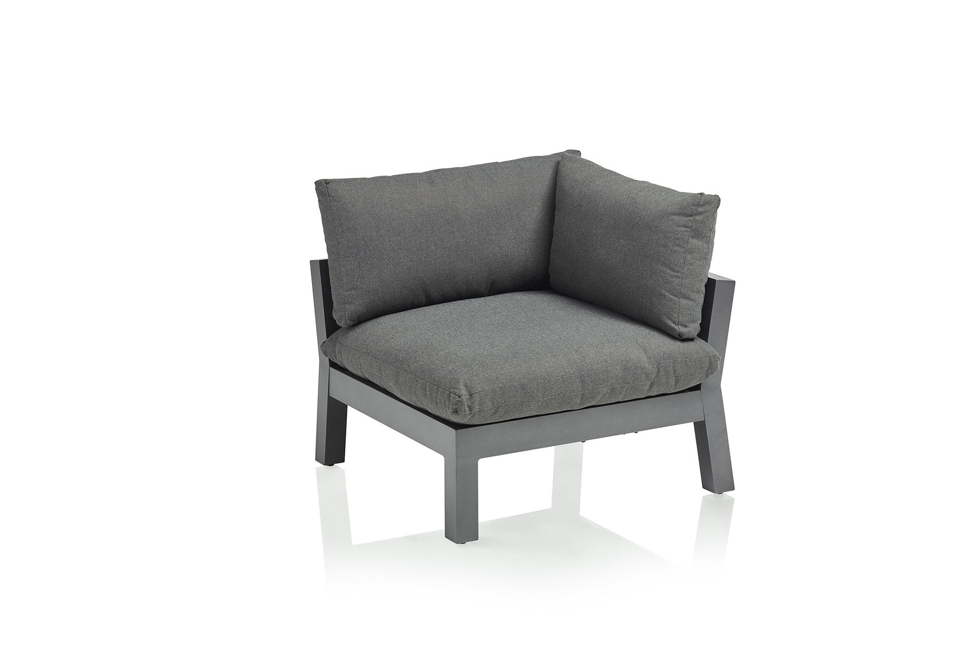 Kettler Comfort Eckteil Aluminium/Agora Anthrazit Matt/Graphite