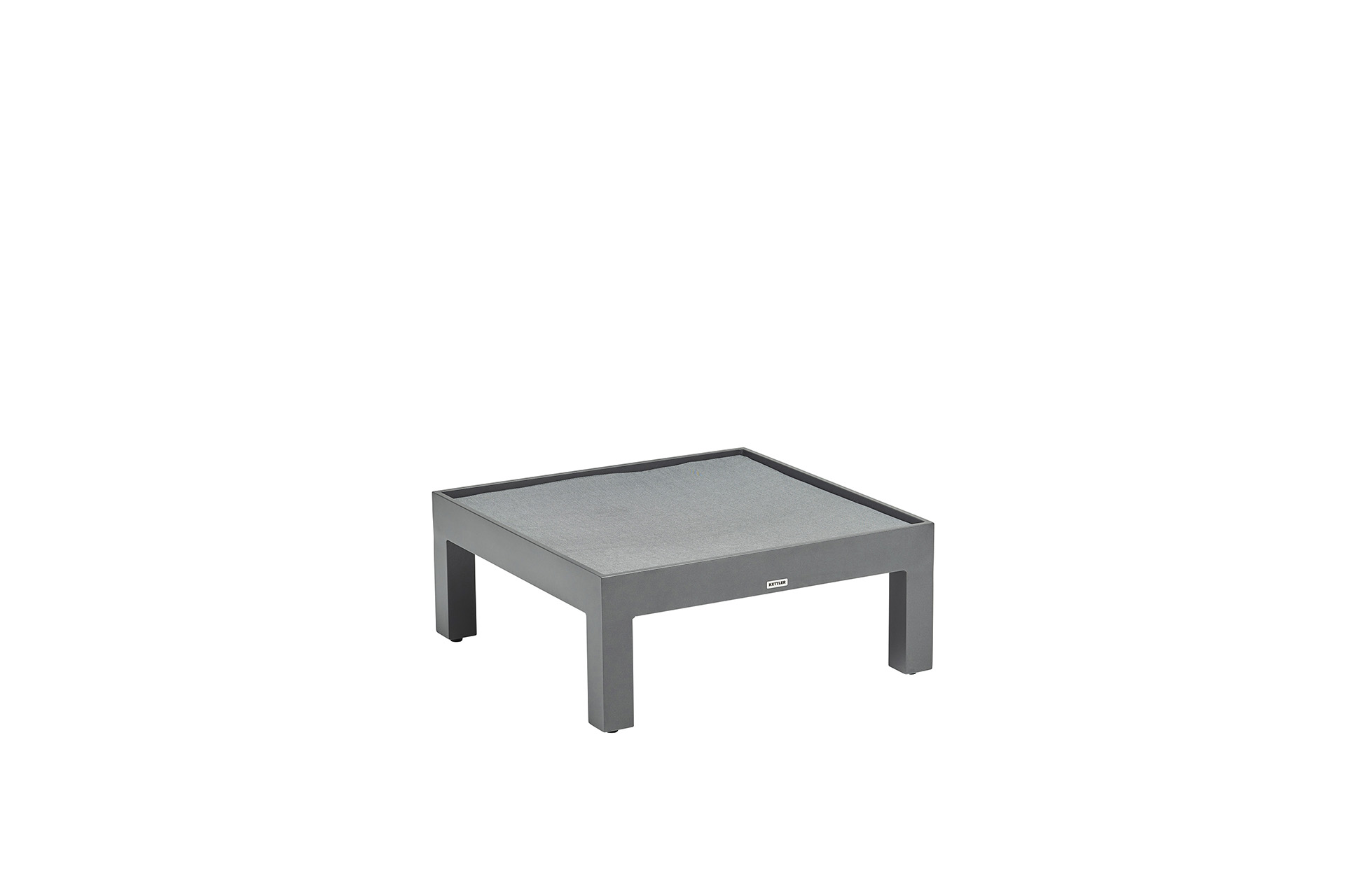 Kettler Comfort Hocker Aluminium/Agora Anthrazit Matt/Graphite