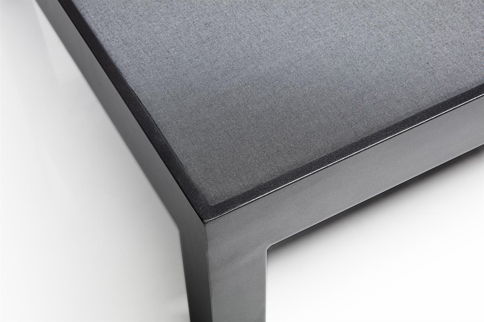 Kettler Comfort Hocker Aluminium/Agora Anthrazit Matt/Graphite