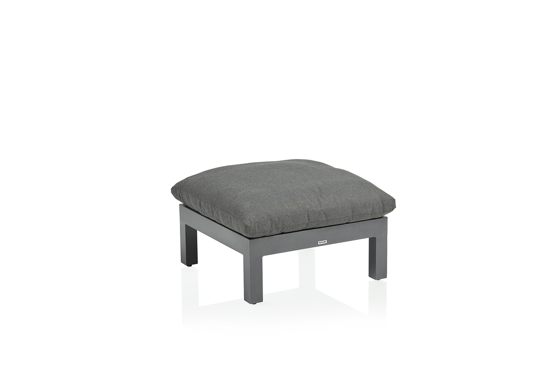Kettler Comfort Hocker Aluminium/Agora Anthrazit Matt/Graphite