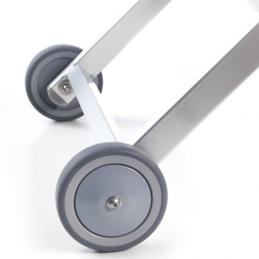 Räder für Original italienische Strandliege silber