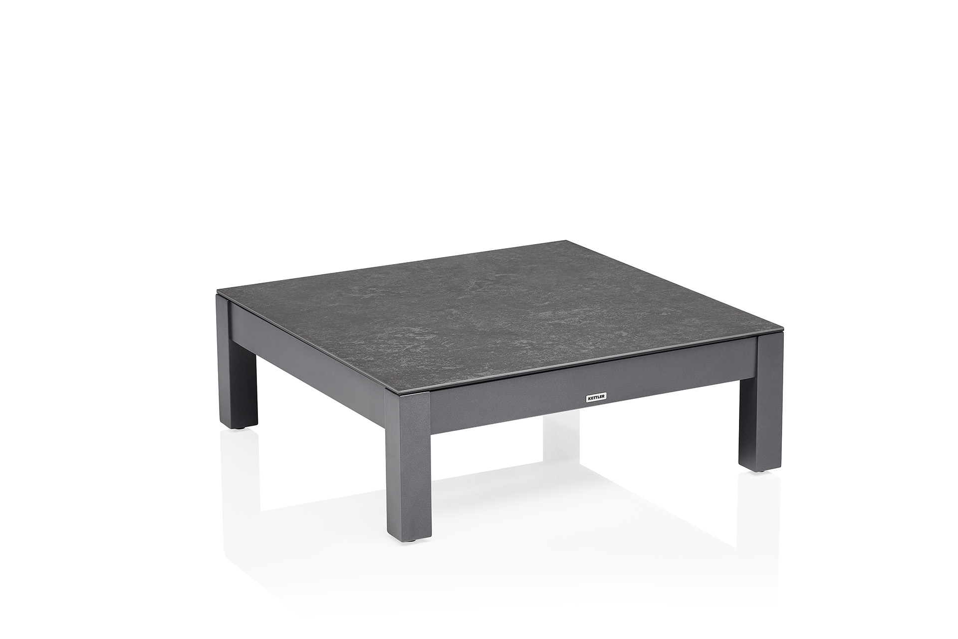 Kettler Comfort Loungetisch 95x95x33cm anthrazit matt Keramik-Glas
