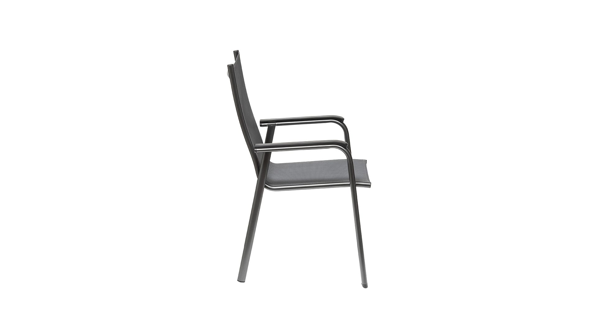 Kettler CIRRUS Stapelsessel, anthrazit/anthrazit-grau, Aluminium/Outdoorgewebe